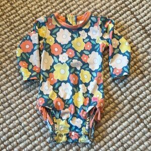 Ruffle Butts Long Sleeve One Piece Rash Guard